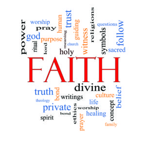 Faith Word Cloud Concept