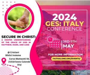 GES 2024 Italy Regional Conference @ Cristiani Biblici Insieme | Sesto Calende | Lombardia | Italy